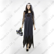 Women zombie Ghost Vampire bride cosplay Dress halloween party fancy costume Girls Carnival party long dresses 2024 - buy cheap