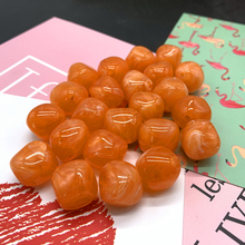Новые 10 шт нерегулярные круглые акриловые бусины Свободные бусины для самостоятельного изготовления ювелирных изделий браслет # Orange 2024 - купить недорого