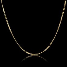 2mm Small Figaro Chain For Pendant Men Women Jewelry 45CM Gold Color Link Chains Necklace Chokers Colar Kolye Colares Gift 2024 - buy cheap