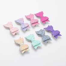 2 pcs / lot Girls Hair clips Cheer Shape Bows Hairpins Glitter Hair Accessories Birthday Gift Party Headwear 2024 - buy cheap