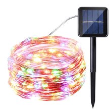 12m/22m/32m LED Outdoor Solar Lamps LED String Lights Fairy Holiday Christmas Party Garlands Solar Garden Waterproof Lights 2024 - buy cheap