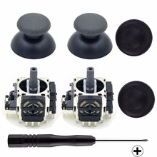 for PS3 Vibration Controller Original 3pins 3D Analog Sixaxis Vibration Rocker Joystick Module+ Thumbstick Mushroom Caps (2sets) 2024 - buy cheap
