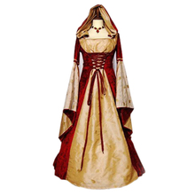 Brdwn Hofadel Renaissance Cosplay cosplay  Medieval Evening Dress Gown Rode Hooded 2024 - buy cheap