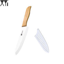 6 Inch Chef Ceramic Knife XYJ Brand Bamboo Handle Sharp Blade Kitchen Knife + One White Cover High Quality Cooking Tools 2024 - buy cheap