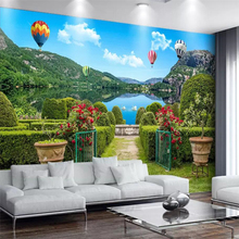 Papel de pared de beibehang personalizado para sala de estar, papel tapiz para dormitorio, mural de jardín, sombra verde, carretera, Huaman, grandes lagos, fondo mural 3D 2024 - compra barato