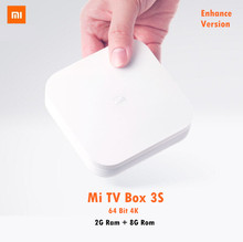 В Наличии Оригинала XIAOMI Mi 3 Enhanced TV BOX 3 S Pro 4 К MT8693 2-ядерный Cortex-A72 + 4-жильный Cortex-A53 2 ГГц 4 К HDD Media плеер 2024 - купить недорого