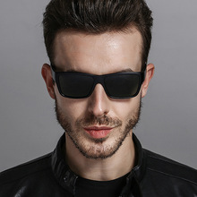 Мужские Солнцезащитные зеркальные очки [EL Malus], серые, серебристые, синие солнцезащитные очки в ретро-стиле с поляризованными квадратными линзами, брендовые дизайнерские солнцезащитные очки 2024 - купить недорого