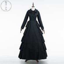 Lolita Victoria Gothic retro female palace longs sleeve black Lolita dresses cosplay Halloween Princess noble temperament dress 2024 - buy cheap