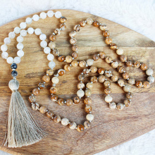 Spiritual Jewelry Picture J-asper Necklaces Prayer Beads 108 Mala Necklace Hand Knotted Tassel Collar Yoga Gift For Her 2024 - buy cheap