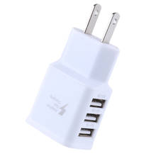 Viaje 5V 2A 3 puertos USB US pared AC adaptador de carga rápida para Samsung 2024 - compra barato