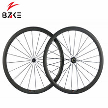 Bhke rodas de carbono para bicicleta, rodas de carbono com aro powerway r13 700c para bicicleta de estrada, com 38mm de profundidade 2024 - compre barato