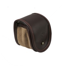 Tourbon Vintage Small Size Fly Fishing Reel Rod Spool Pouch Cover Bag Canvas Leather Reel Protective Storage Fishing Accessories 2024 - buy cheap