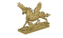2 pieces fly horse3D model relief STL model for CNC Router carving engraving artcam type3 aspire M371 2024 - buy cheap