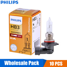 Philips Vision 9005 HB3 12V 65W P20d 9005PRC1 + 30% Яркий оригинальный светильник, галогенная головная лампа, OEM противотуманная лампа, оптовая продажа, 10 шт. 2024 - купить недорого