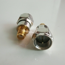 1Pcs Adapter F TV Plug Male To SMA Female Jack RF Connector Antenna Auto Radio 2024 - buy cheap