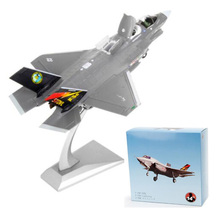 Avión de combate a escala 1/72 para niños y adultos, modelo de avión de la Marina de los Estados Unidos F35B, juguetes para exhibición 2024 - compra barato