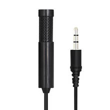 HOT-3.5mm Stereo Condenser Microphone Pro for mini Studio audio Recording Laptop, Black 2024 - buy cheap