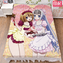 August update Anime Infinite Stratos Cecilia Alcott Laura Bodewig Milk Fiber Bed Sheet & Flannel Blanket Summer Quilt  150x200cm 2024 - buy cheap