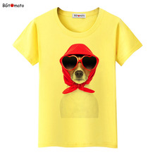 Bgtomate-camiseta feminina divertida para cachorro, camiseta legal para mulheres 2024 - compre barato