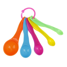 5PCS/Set Colorful Plastic Measuring Spoons Mini Size 2 Scale (1/2.5/5/7.5/15) G/ml Coffee Spoon Baking Tools 2024 - buy cheap