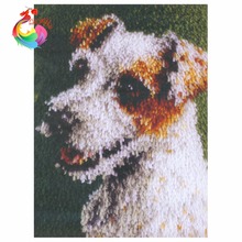 Threads for embroidery Cute Dog Cross-stitch Carpet embroidery Latch hook rug kits knitting needles Wool for felting rug carpets 2024 - buy cheap