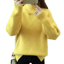 Sweater Female 2019 Autumn Winter Turtleneck Knitted Women Sweater Long Sleeve Casual Pullover Female Jumper Pull Femme Top R631 2024 - buy cheap