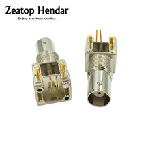 Conector Coaxial RF BNC hembra R/A, cabeza A granel, ángulo recto, montaje PCB, 10 Uds. 2024 - compra barato