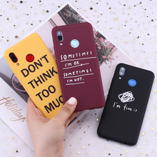 For Xiaomi Mi Redmi Note 5 6 7 8 9 10 lite Pro Plus I am Fine Ok Relief Words Candy Silicone Phone Case Cover Capa Fundas 2024 - buy cheap