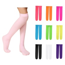 Calcetines largos hasta la rodilla para niños de 3 a 12 años, medias de Color caramelo para bebé, accesorios de ropa para niña, 10 colores 2024 - compra barato