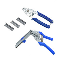 Animal Wire Cage Clamp Automatic Pliers/ Hog Ring Pliers + M Nails Bird Rabbit Cage Installation Tools Chicken Coop Equipment 2024 - buy cheap