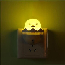 Mushroom EU/US Plug AC110/220V Duck Wall Socket Light Sensor LED Night Light optical controlled Night Lamp Soft Light Bed Light 2024 - buy cheap