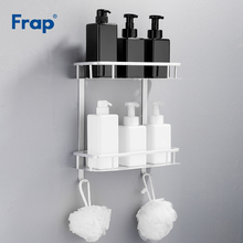 Frap Bathroom Shelf Shower Shampoo Cosmetic Shelves Storage Organizer Rack Holder Hanging Organizer Basket With Hook Y38015-2 2024 - buy cheap