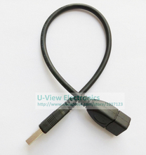Удлинительный Кабель USB 2,0 A, штекер-гнездо, кабель-удлинитель, кабель A/M-A/F, около 30 см, бесплатная доставка, 10 шт. 2024 - купить недорого