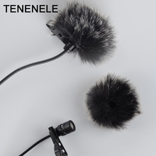 TENENELE Outdoor Furry Microphone Muff Windshield Lavalier Microphone Windscreen wind Cover For 0.5cm Size Microphones Mic 2024 - buy cheap