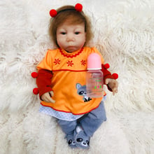 Reborn baby doll toys  45cm newborn girl silicone baby dolls alive toddler doll bebes reborn menino bonecas child gifts 2024 - buy cheap