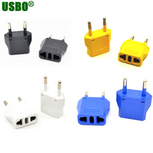 Conector eléctrico aislado de polaridad 2P, convertidor de potencia de 6A, 250v, 4,0mm, Amarillo, Azul, Blanco, au, Italia, EE. UU., Japón a la UE 2024 - compra barato