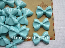 Rena!! Resin Cute Blue Small Bow for Hair Bow Scrapbooking Phone Deco, DIY (20*28mm) 2024 - buy cheap