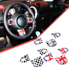 3pcs Union Jack Car Steering Wheel Sticker Cover Decoration for Mini Cooper JCW Clubman R55 R56 R57 R58 R59 R60 R61 Car Styling 2024 - buy cheap