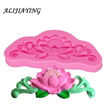 1Pcs Lotus Flower Mold 3D Silicone Cake Mold Kitchen Baking Chocolate Fondant Lace Molds Wedding Cake Decorating Tools D0264 2024 - buy cheap