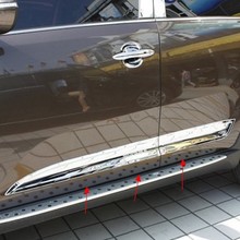 For Kia Sportage R Car Body Side Door Body trim sticks Strips Molding 2011 2012 2013 2014 2015 4pcs car styling Accessories 2024 - buy cheap