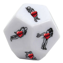 1 Piece Erotic Dice Game Toy For Bachelor Party Funny Dice Adult Couple Novelty Gift 3CM Hot Selling 2024 - buy cheap