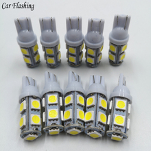 20Pcs T10 5050 9SMD 9LED Car Led 194 168 192 W5W DC 12V Auto mobile Bulbs Parking Lamp Wedge Interior Side Marker Lights 2024 - buy cheap