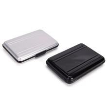 Серебристая 8 x держатель для карт памяти, жесткая коробка для переноски, черный алюминий 110X75X19 мм 2024 - купить недорого