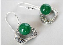 free shipping 11.23 Vintage 10mm   Marcasite 925 Sterling Silver Dangle Earring 2024 - buy cheap