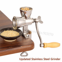 Updated Stainless Steel Flour Mill Coffee Bean Grinding Miller Manual Corn Grinding Machine for Maize Flour with Hand Crank 2024 - buy cheap