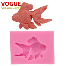 3D Goldfish Fondant Cake Molds 9x6.8x1.1 cm Bakeware Chocolate Moulds Silicone Mold Candle Soap Sugar Craft Tools N1763 2024 - buy cheap
