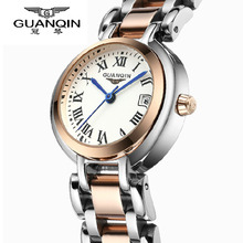 Guanqin relógio de pulso com diamante original, feminino, à prova d'água, quartzo, para moças, de luxo, marca famosa, relógios de pulso para meninas, 2021 2024 - compre barato