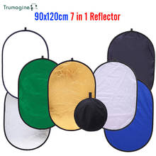 TRUMAGINE 90 *120CM 7 in 1 Light Reflector Collapsible Portable Diffuser Photography Studio Oval Light Reflector Free Shipping 2024 - buy cheap