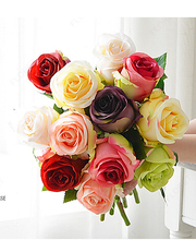 Роза домашние шелковые декоративные цветы Тайланд свадебные букеты для невесты кухонный дисплей 2024 - купить недорого