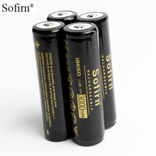 Sofirn 4PCS 18650 Battery 3.7V Li-ion Rechargeable Battery with PCB Board Safety 18650 Batteries for LED Flashlight 2024 - buy cheap